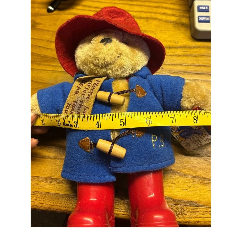 2018‎ Paddington Bear Plush Toy Blue Coat Red Boots Hat Classic Stuffed Animal